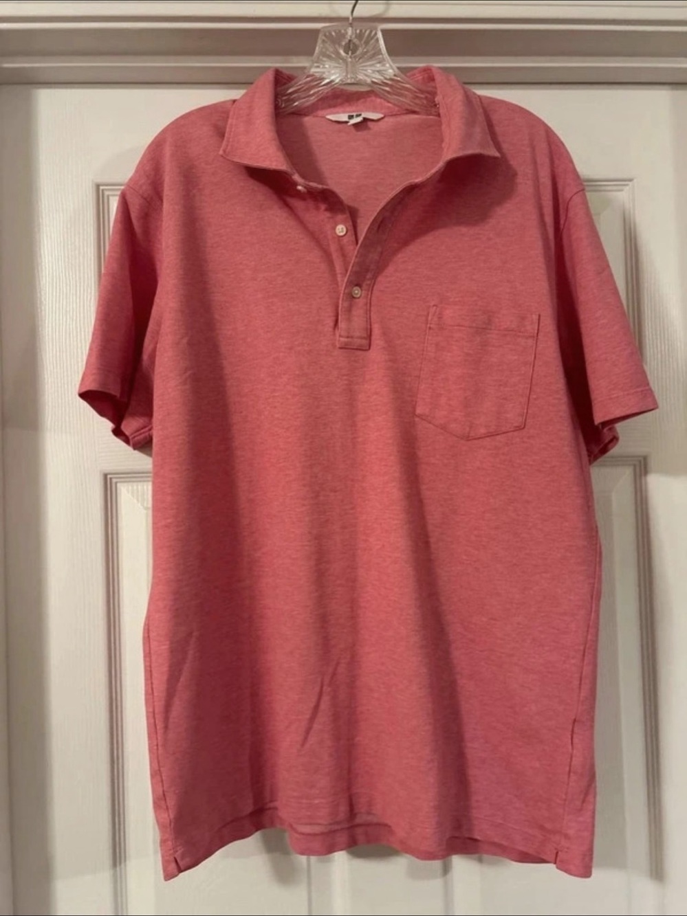 Uniqlo Short Sleeve Polo in Pink